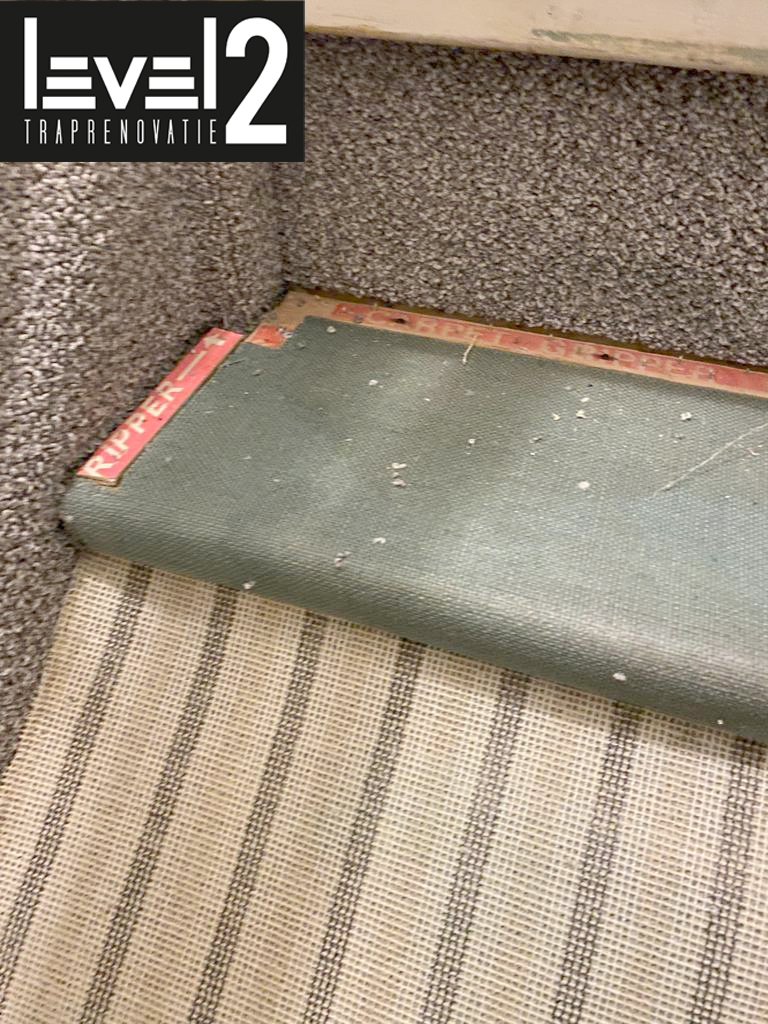 Vloerbedekking trap verwijderen Level2 Traprenovatie